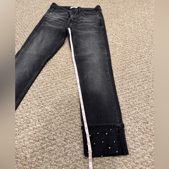 ZARA Women's Black Studded Jeans - Picture 4 of 5